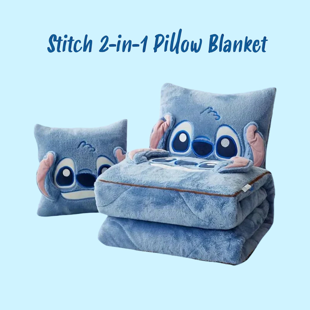 Stitch 2-in-1  Pillow Blanket